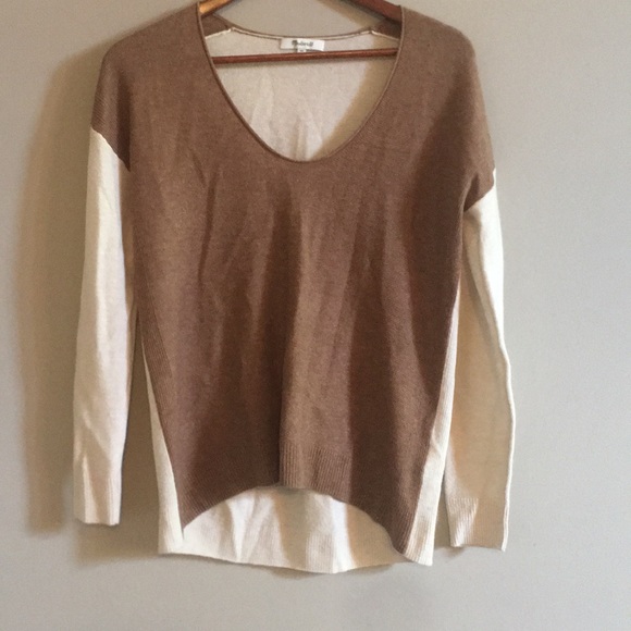 Madewell color block wool Alpaca sweater size XS - Picture 2 of 5